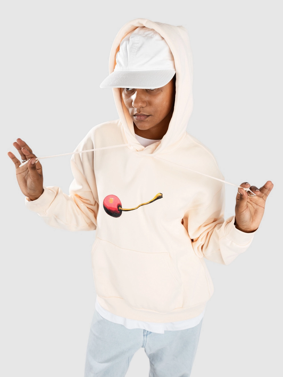 Nike Sb Fleece Cherry Hoodie guava ice/white