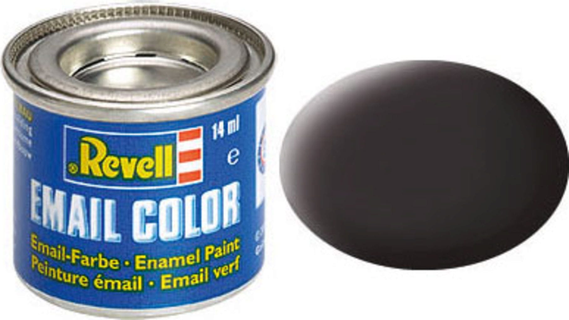 Revell  Email Color teerschwarz, matt, 14 ml    Die beliebten Farben von Revell in 89 verschiedenen Farbtönen