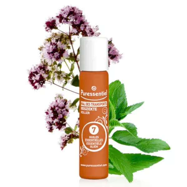 Puressentiel Roll-on para alívio de enjoo com 7 óleos essenciais 5ml