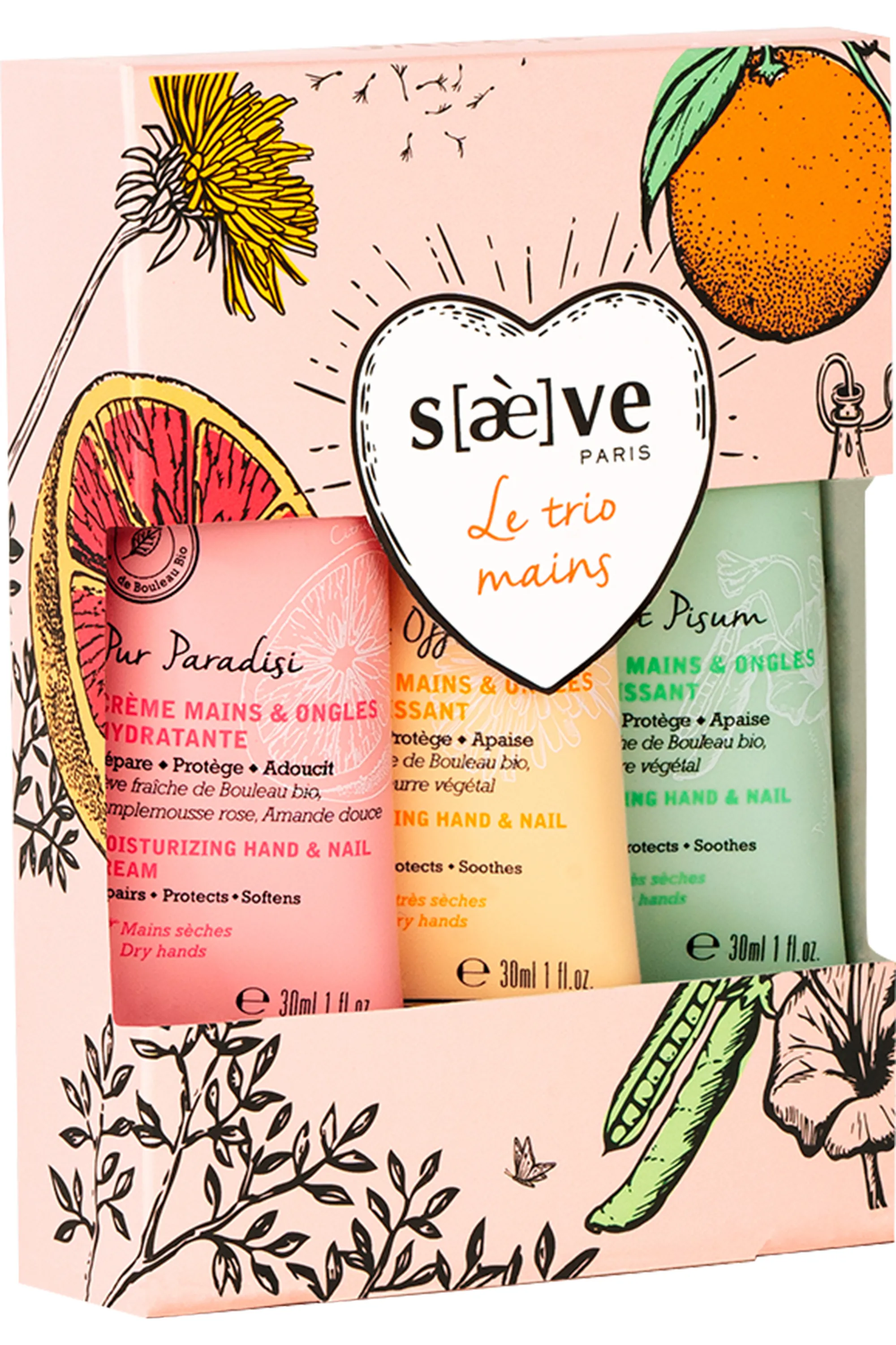 Saeve Trio de 3 soins mains-90 ml