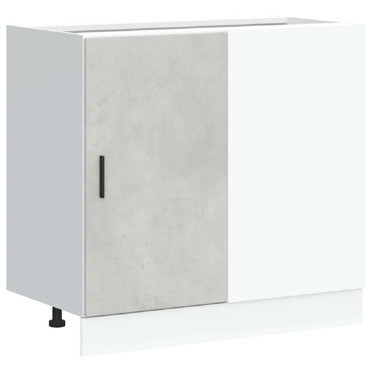 vidaXL Meuble bas de lavabo Lucca gris béton