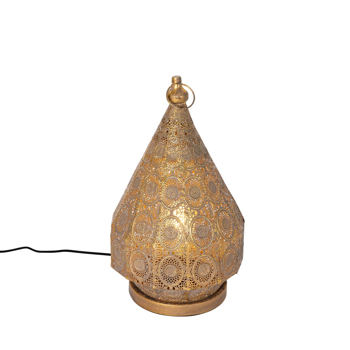 Oosterse tafellamp goud 26 cm - Mowgli