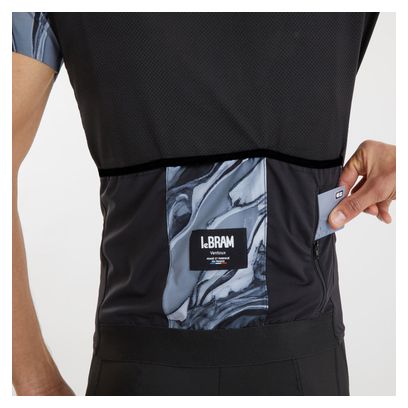Maillot Manches Courtes LeBram Ventoux Pétrole Noir