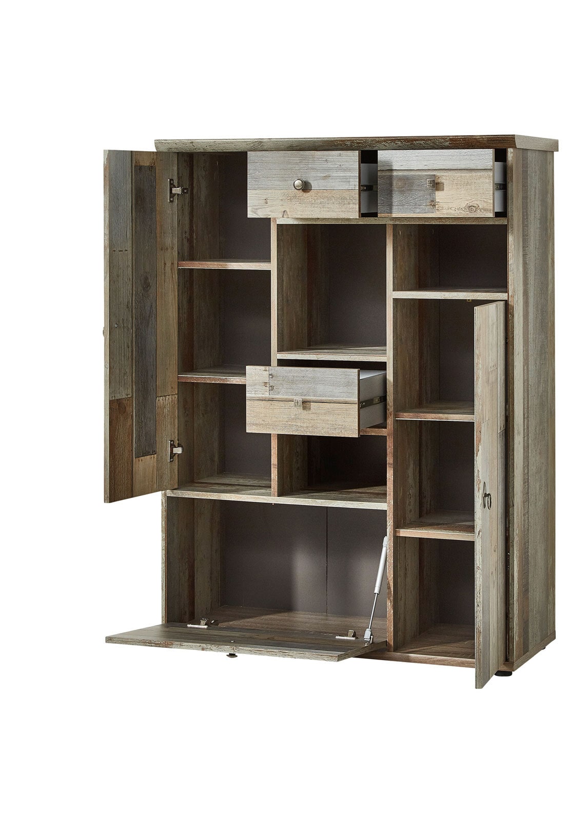 Highboard Bonanza Driftwood Nachbildung ca. 99 x 133 x 39 cm