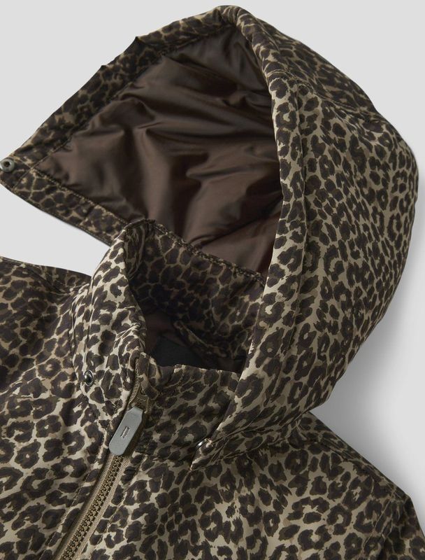 NAME IT - Tussenseizoen Jas - Jack - Met Afneembare Capuchon - Lange Mouwen - Print