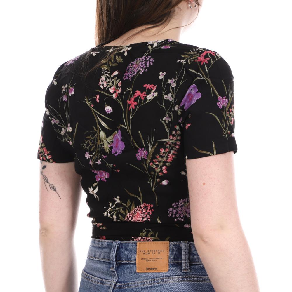 Vero Moda Blouse Noir à fleurs Femme Vero Moda Easy