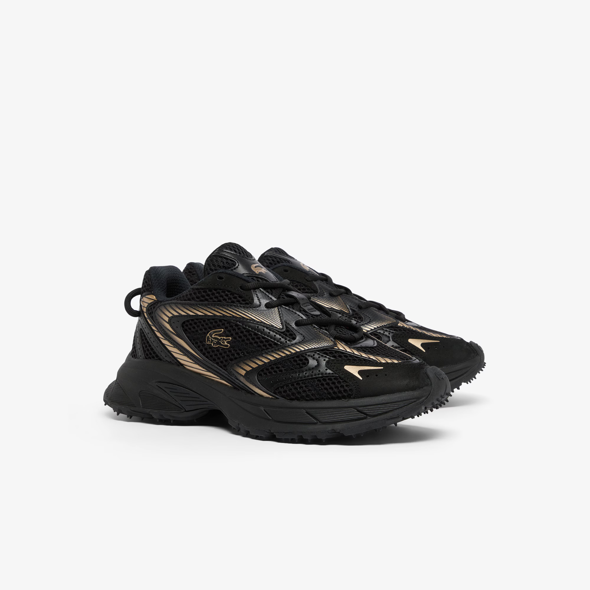 Lacoste L003 NEO Shot Heren Zwart/Goud