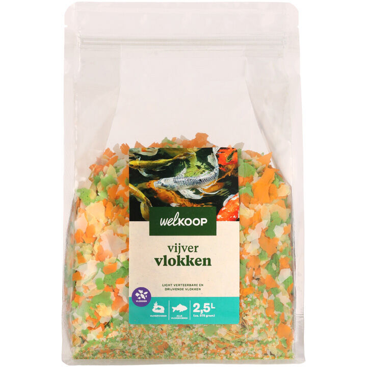 Welkoop Vijvervlokken - Vijvervissenvoer - 2.5 Liter