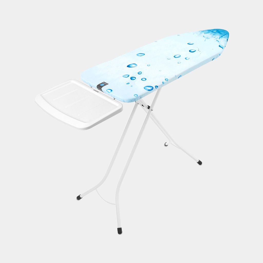 Strijkplank C, 124x45 cm, solide stoomunithouder - Ice Water