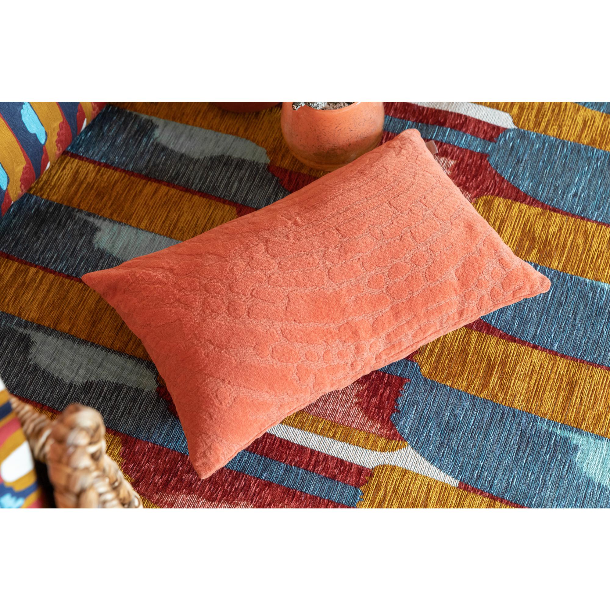 Coussin inès paprika 30 x 50 cm