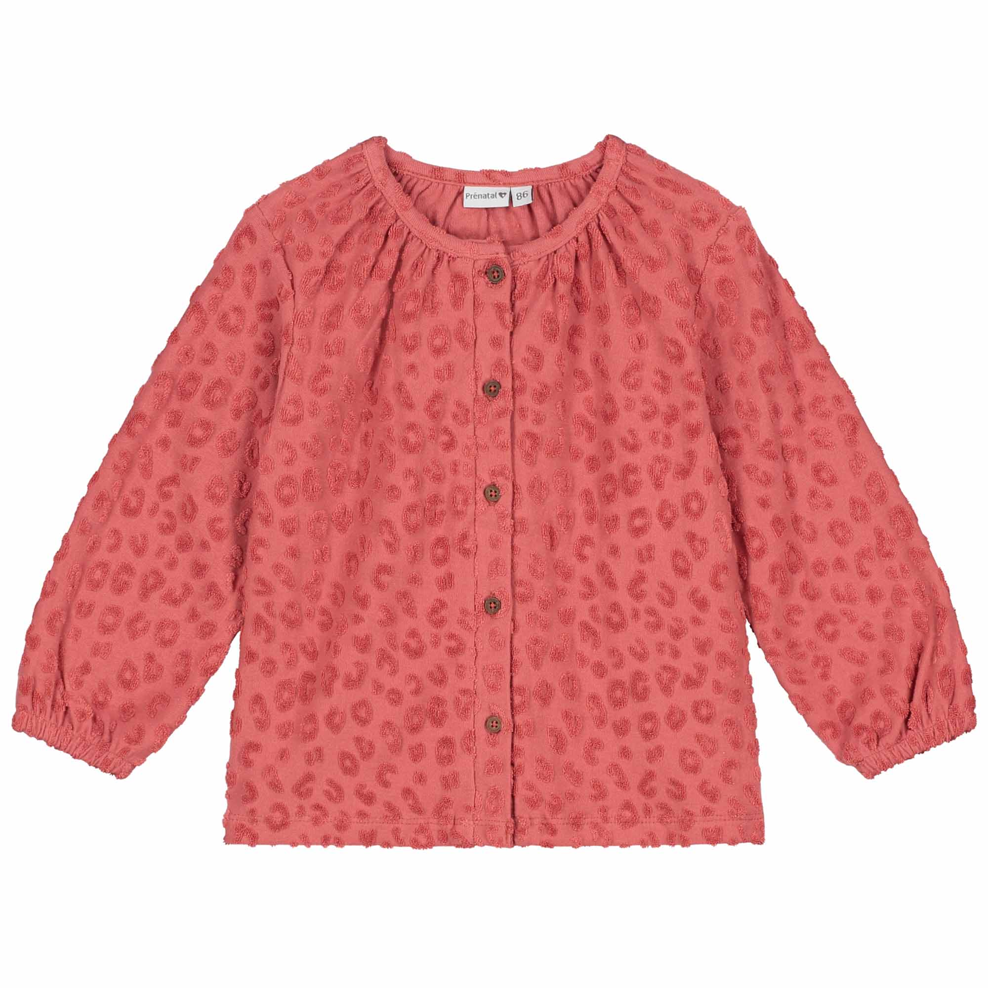 Prénatal peuter blouse lange mouwen all over print rood