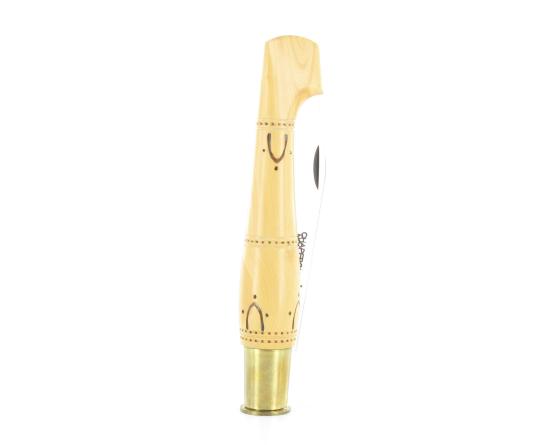 Nontron Virole n° 30 - Sabot - Manche en Buis avec pyrogravure Couteaux de Poche par Nontron