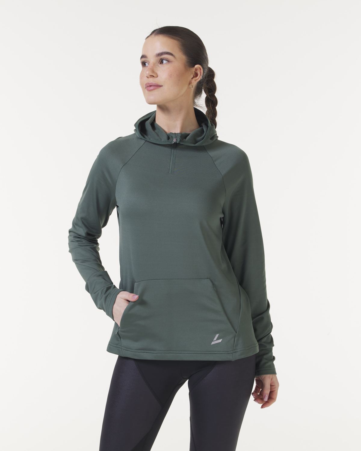 LEVITY Radical Run Tech Hood Greengrey