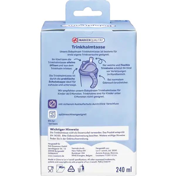 Babydream Trinkhalmtasse 240ml