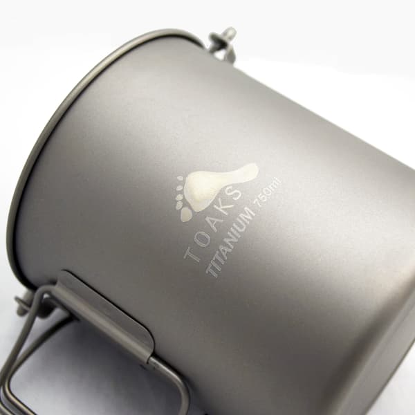 Popote randonnée TOAKS TITANIUM 750ML POT WITH BAIL HANDLE