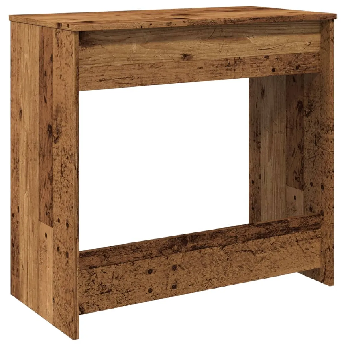 Bureau Élégant 80 cm - vieux bois - helloshop26