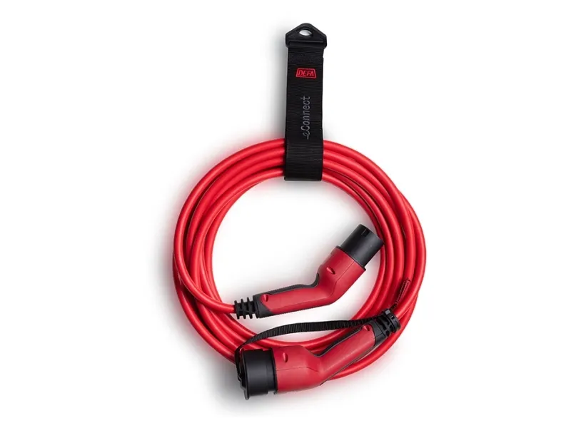 DEFA eConnect Type 2 Ladekabel til elbil - 22 kW - 5 meter