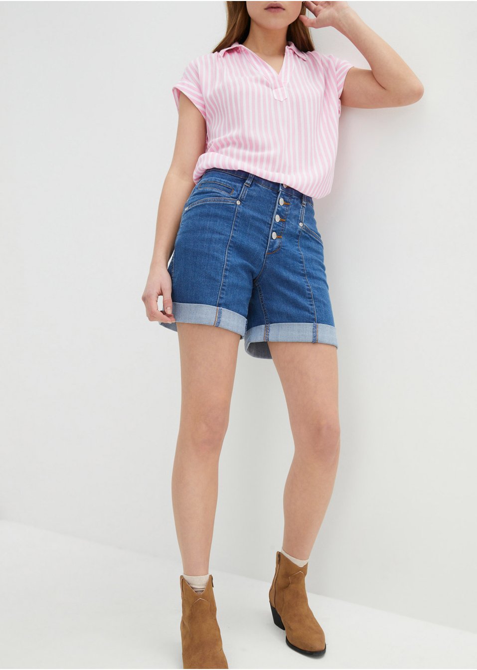 Short en jean confort stretch