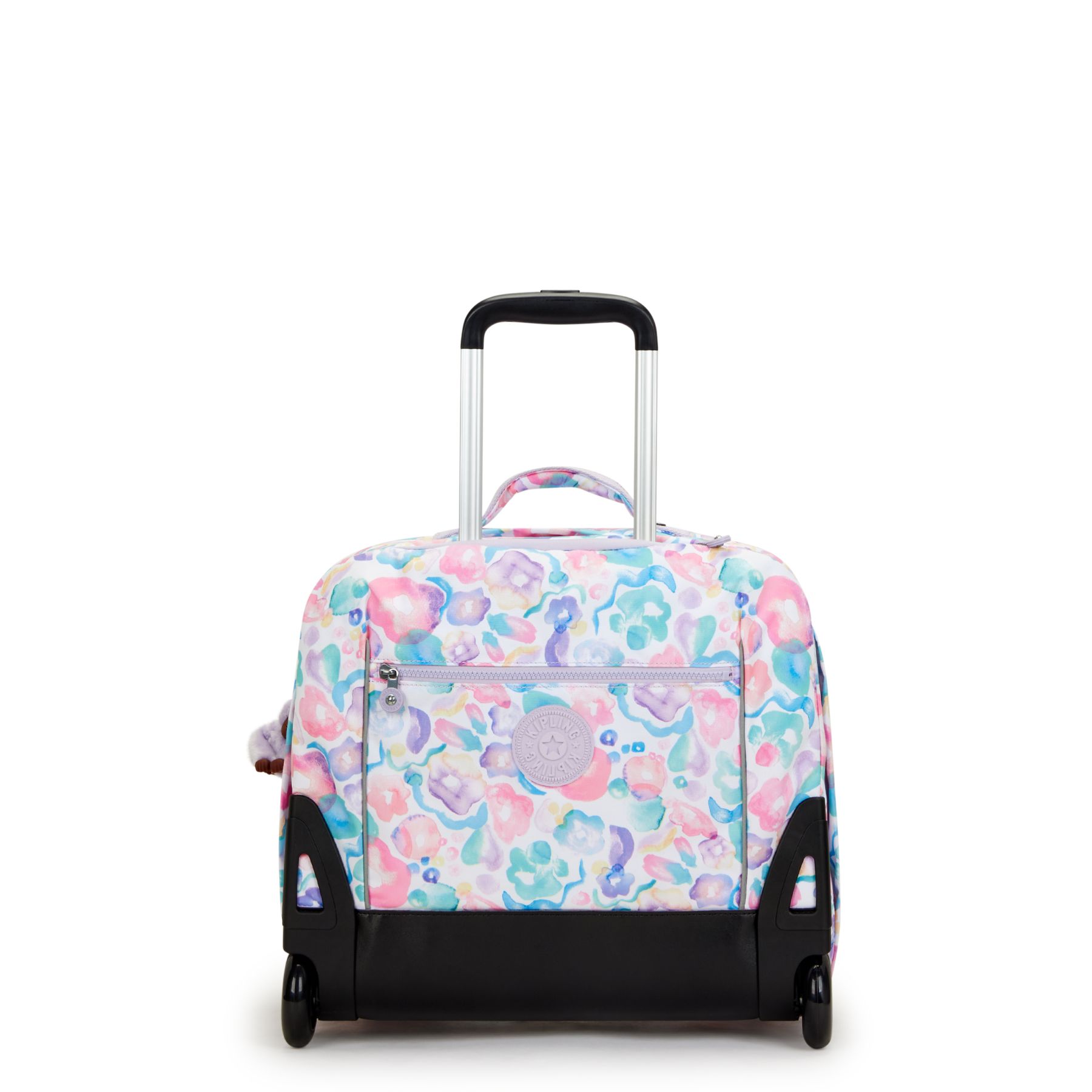 GIORNO Grand sac à dos à roulettes avec compartiment pour ordinateur - Aqua Flowers