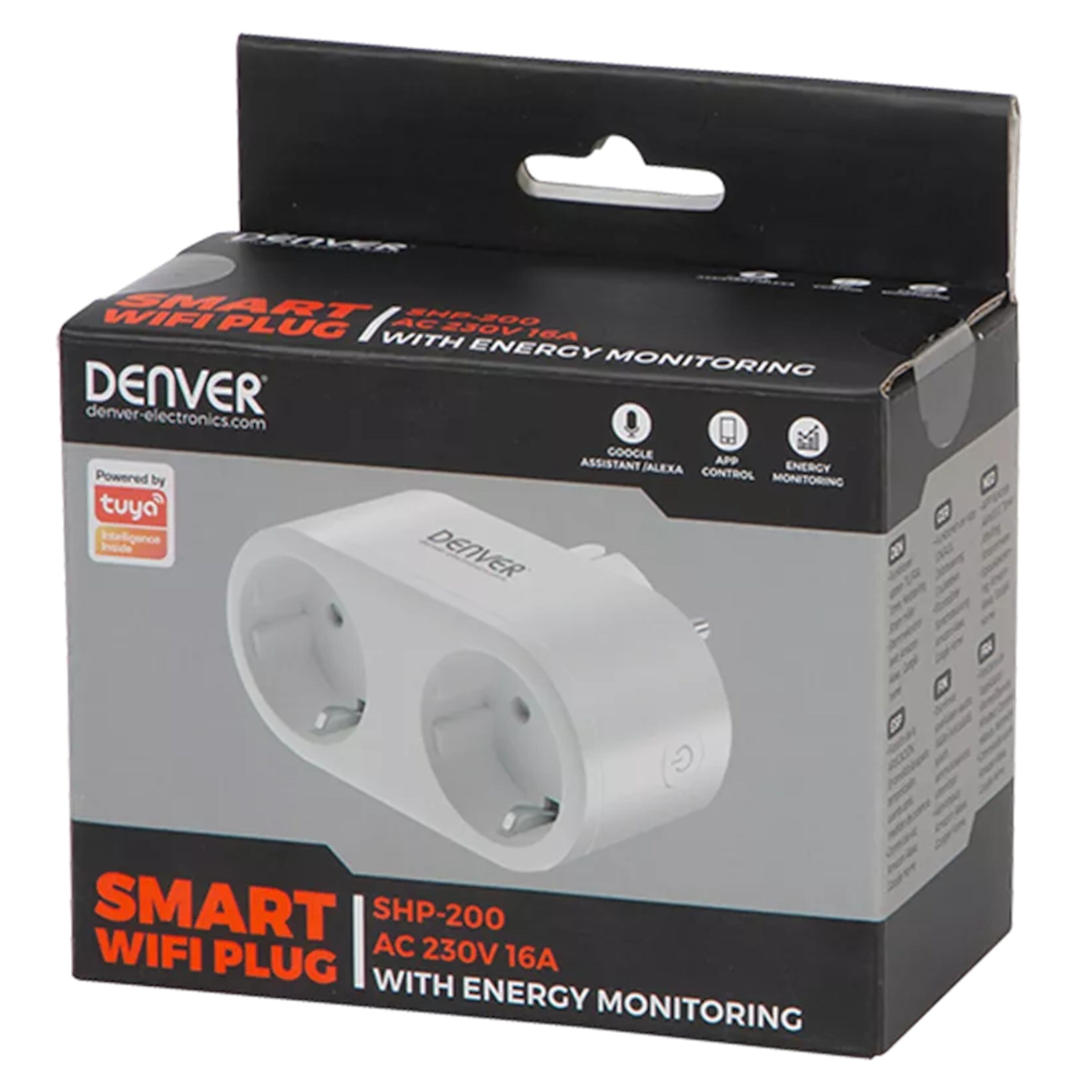 Denver Smart Grenuttak med energimåling - 2 uttak