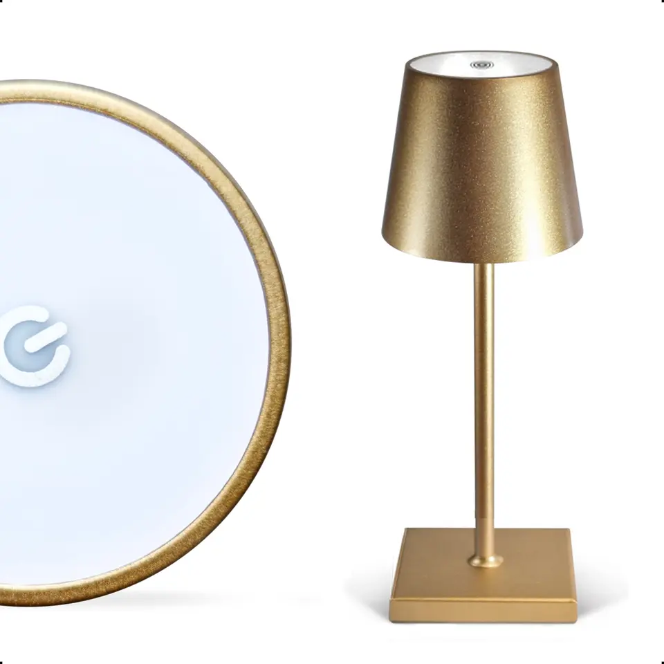 Goliving Tafellamp Oplaadbaar – Draadloos en dimbaar – Moderne touch lamp