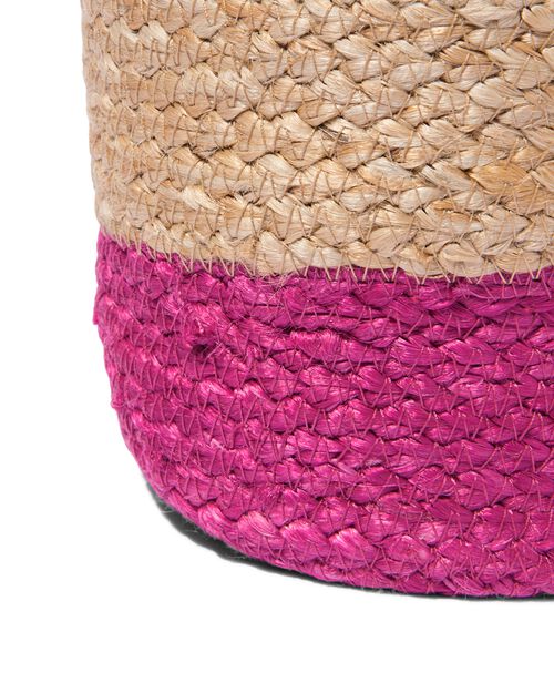 panier de rangement rose et lilas - lot de 2