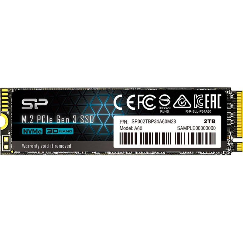 Silicon Power P34A60 2 To M.2 PCI Express 3.0 NVMe 3D NAND