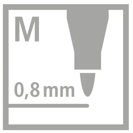 Filzschreiber - STABILO pointMax - ARTY - 18er Pack - mit 18 verschiedenen Farben