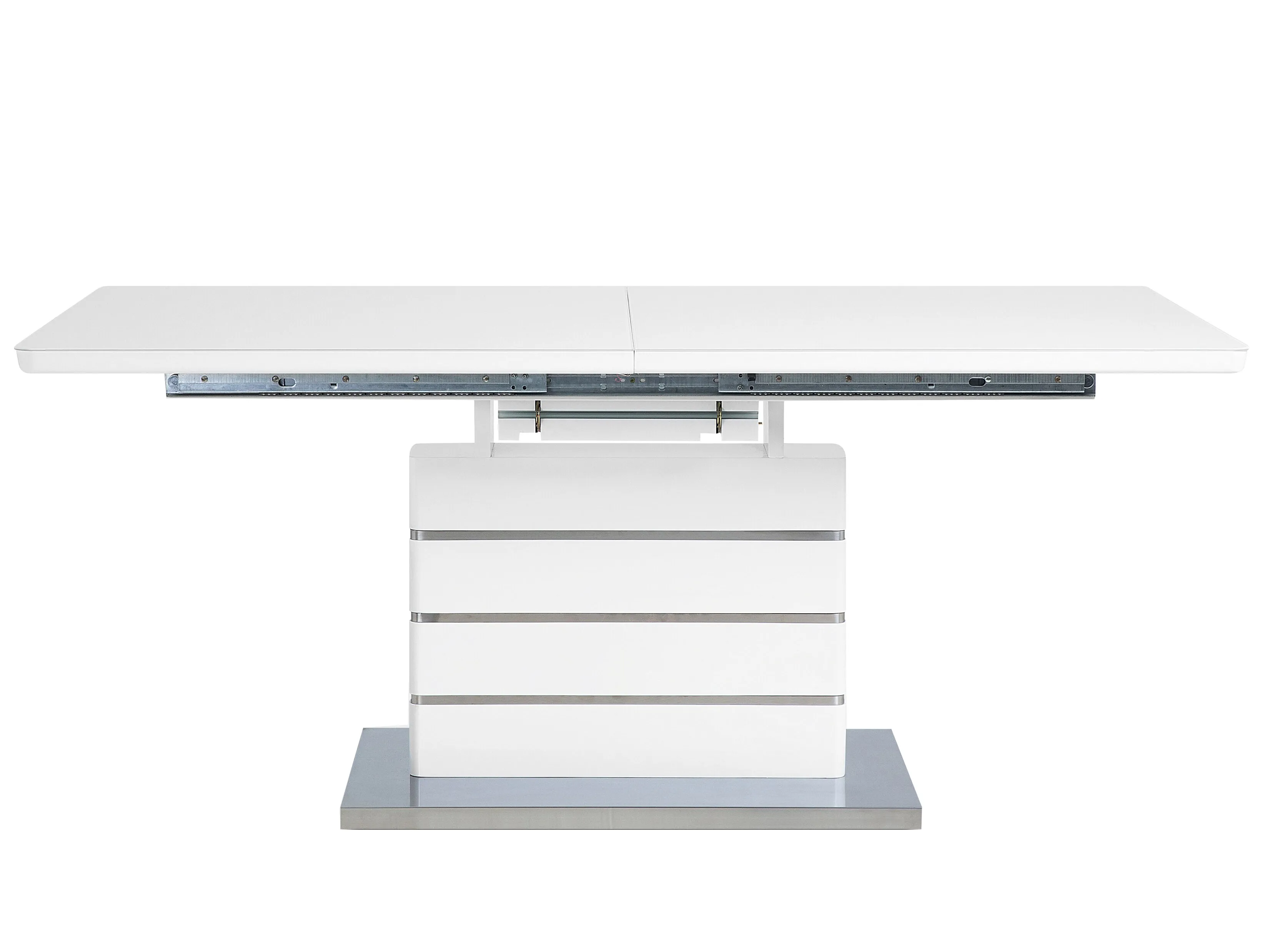 Eettafel uitschuifbaar HAMLER Wit 90 cm 180/220 cm