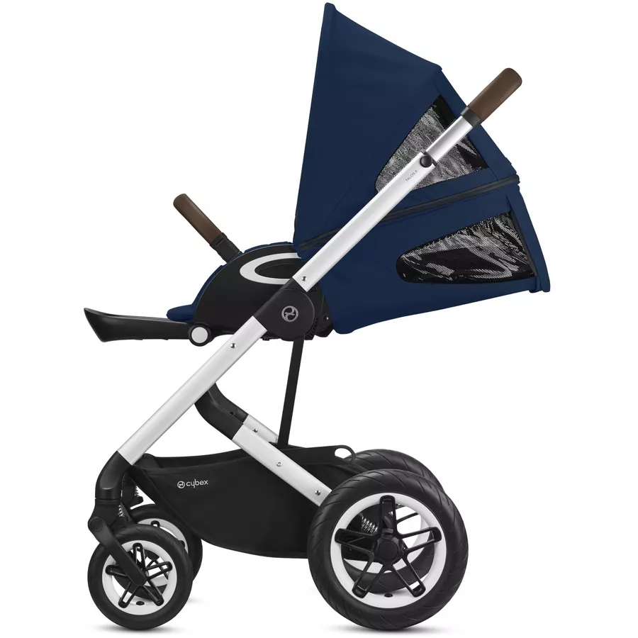 cybex GOLD Kinderwagen Talos S Lux Silver Navy Blue