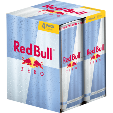 Red Bull Energy Drink Zero 4 x 250ML