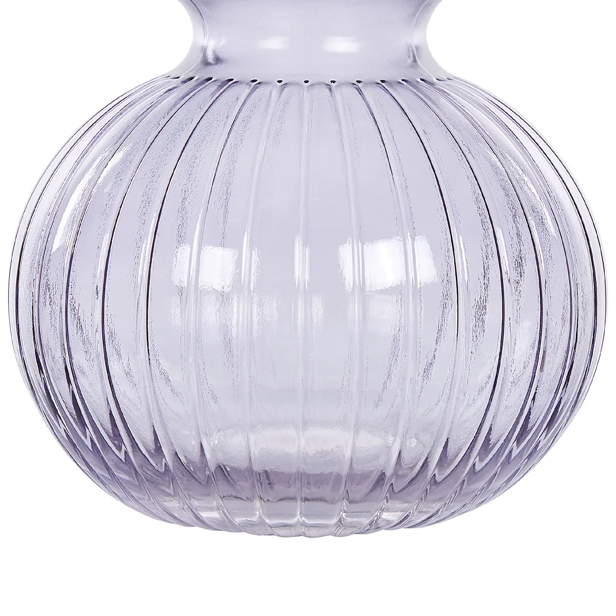 Beliani Vase THETIDIO Verre 26cm Violet