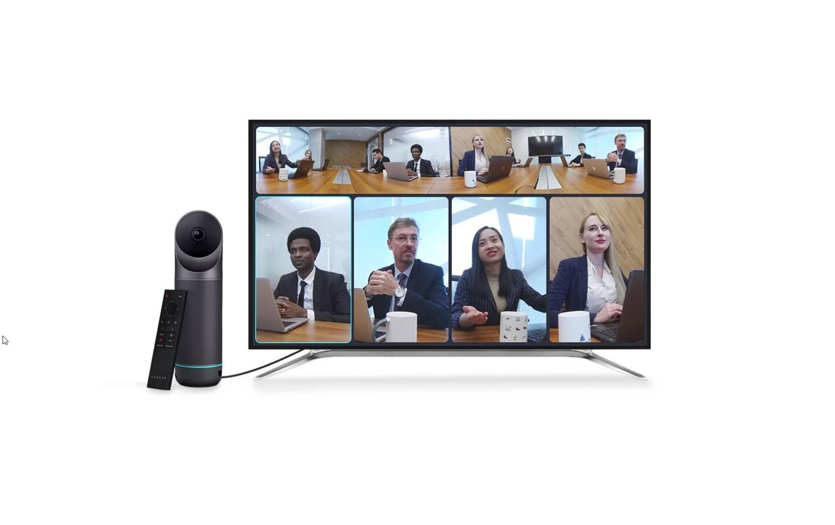 Meeting 360° Pro 4-in-1 USB Kamera Full HD 1080p 30 fps<br>Meeting 360° Pro 4-in-1 USB Kamerasystem, Webcam mit Full HD 1080p 30 fps