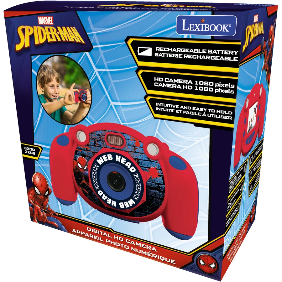 LEXIBOOK Spider-Man Kinderkamera mit Foto- und Videofunktion
