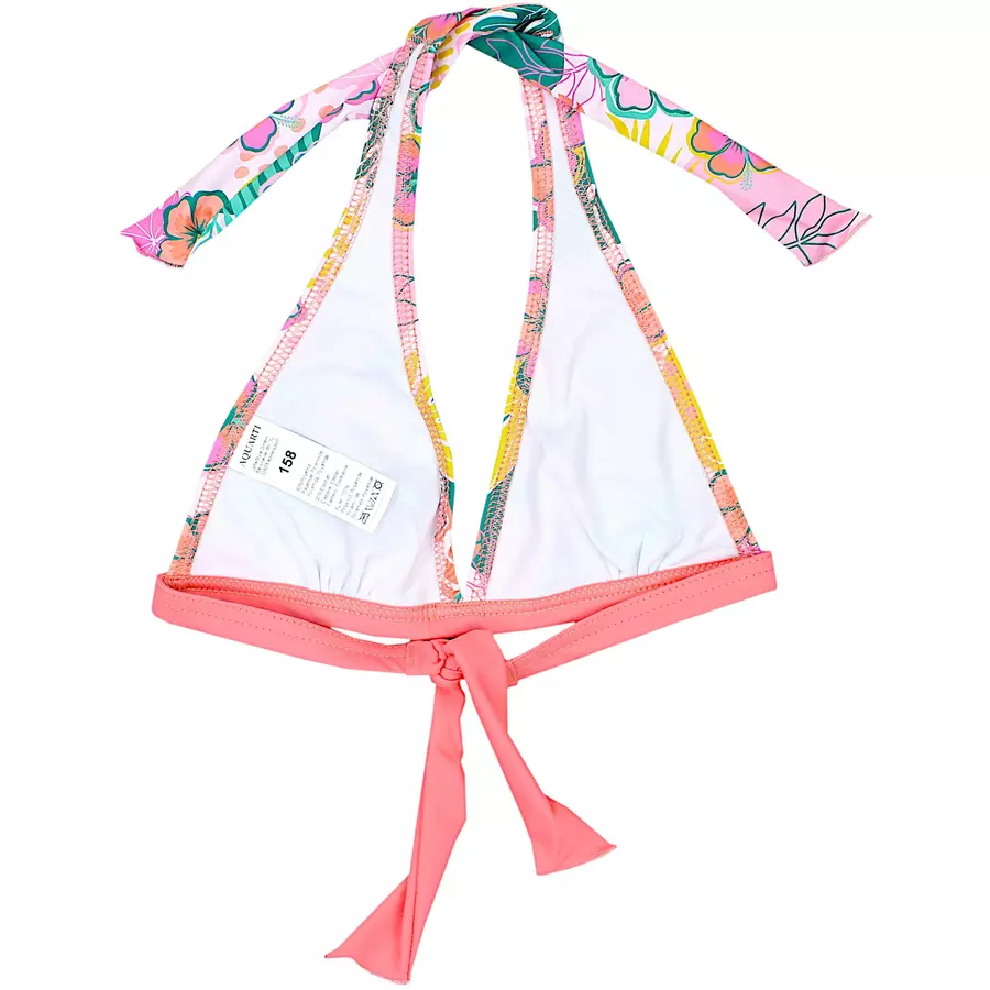 Aquarti Mädchen Bikini Set Zweiteilig Bikinislip Bustier rosablau