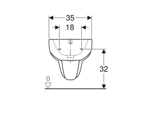 GEBERIT wandbidet Smyle wit 500216011