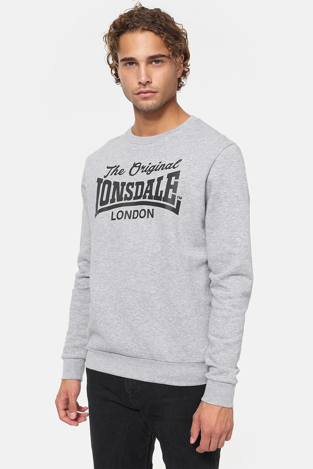 Lonsdale Herren Rundhals Sweatshirt normale Passform BURGHEAD