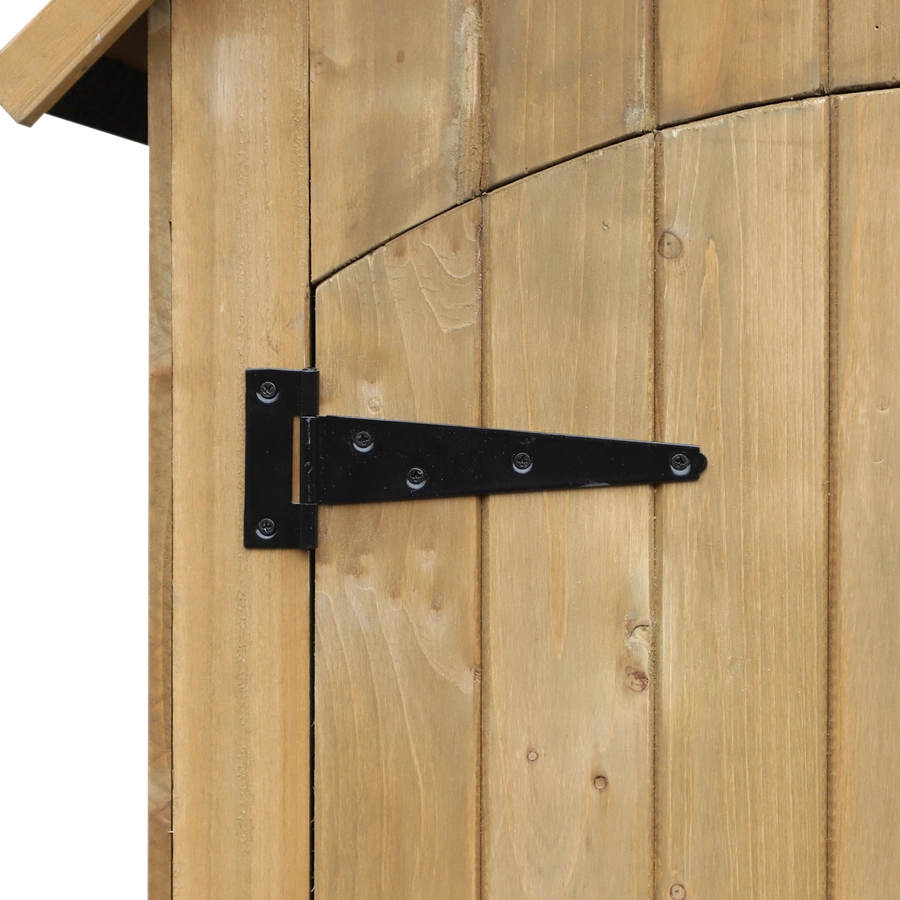 Outsunny Gartenschrank mit Bitumenpappe natur