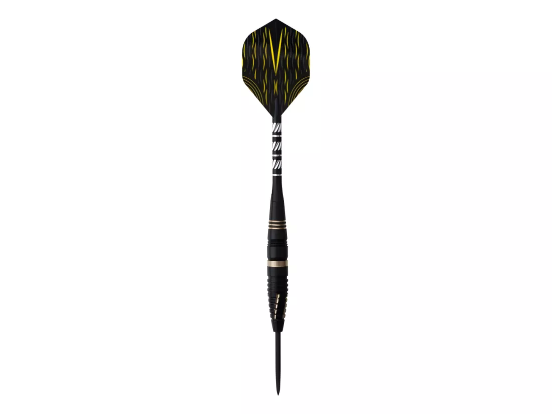 Jeu de 3 fléchettes pro pointe acier 24g Fire or - Doré