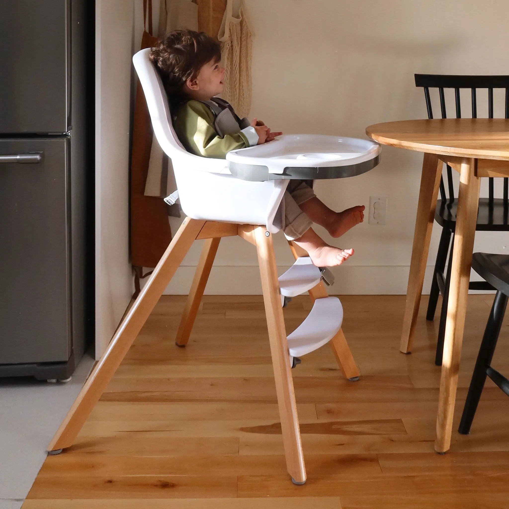 Bébé Confort Chaise Haute - Blanc  Naturel