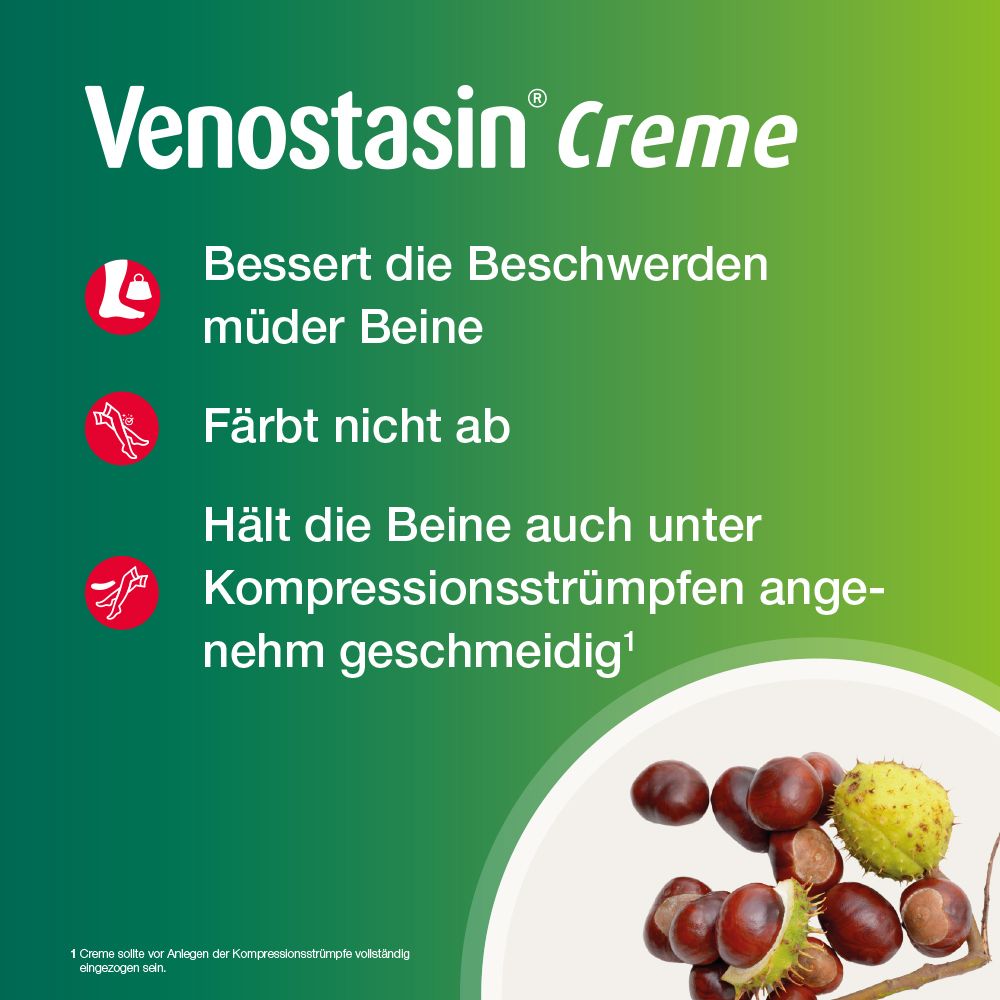 Venostasin® Creme 50g Rosskastanie bei müden Beinen