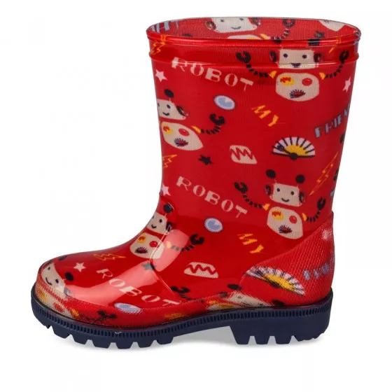 Bottes de pluie ROUGE CHARLIE & FRIENDS