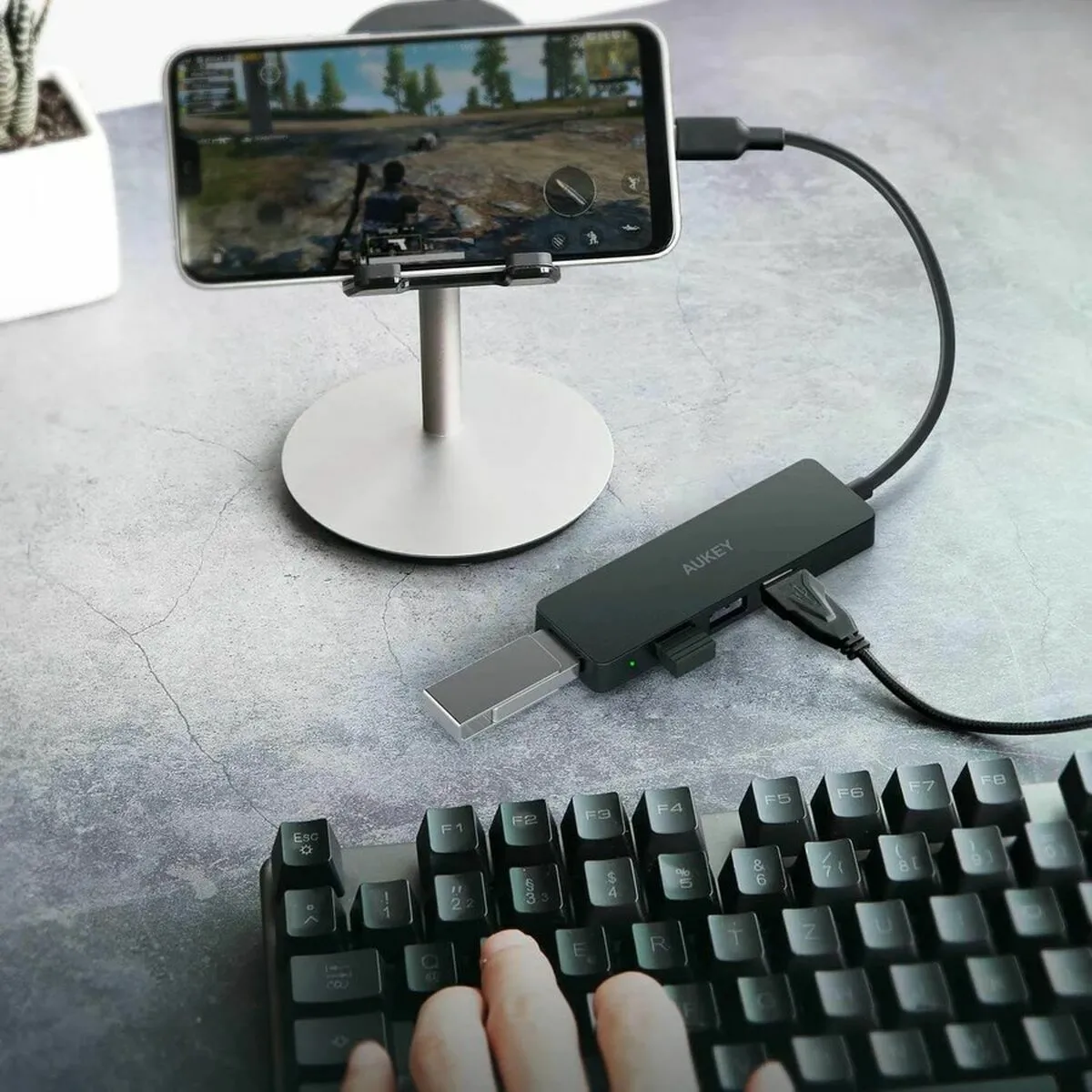 Hub USB Aukey CBC64 - Noir