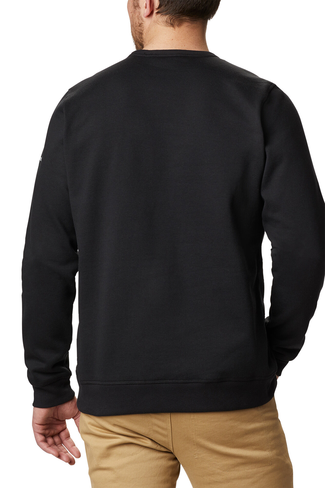 Suéter masculino Columbia™ com gola redonda e logo - Cinza escuro