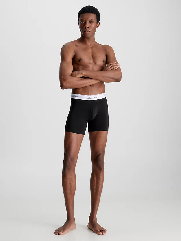 Pacote com 3 Cuecas Boxer Longas - Algodão Moderno