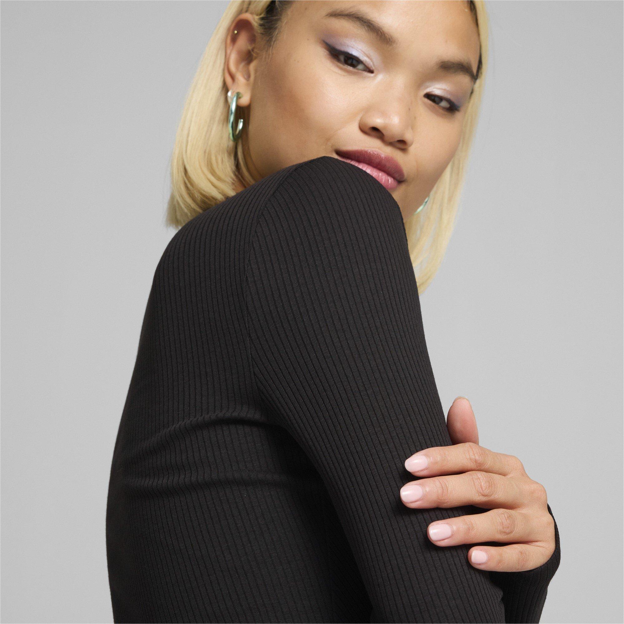 Puma CLASSICS Ribbed Half-Zip Long Sleeve