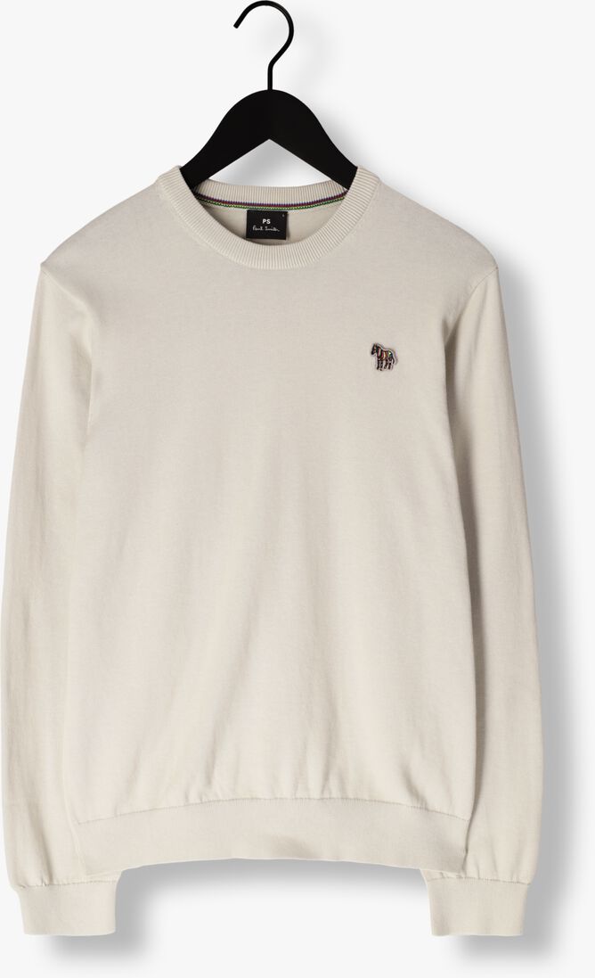 PS PAUL SMITH lichtgrijze ps paul smith trui mens sweater crew neck zeb bad