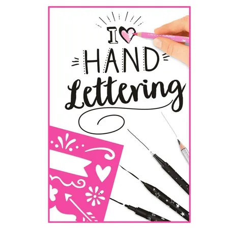 Depesche TOPModel Hand Lettering Set, Buch & Stifte-Set