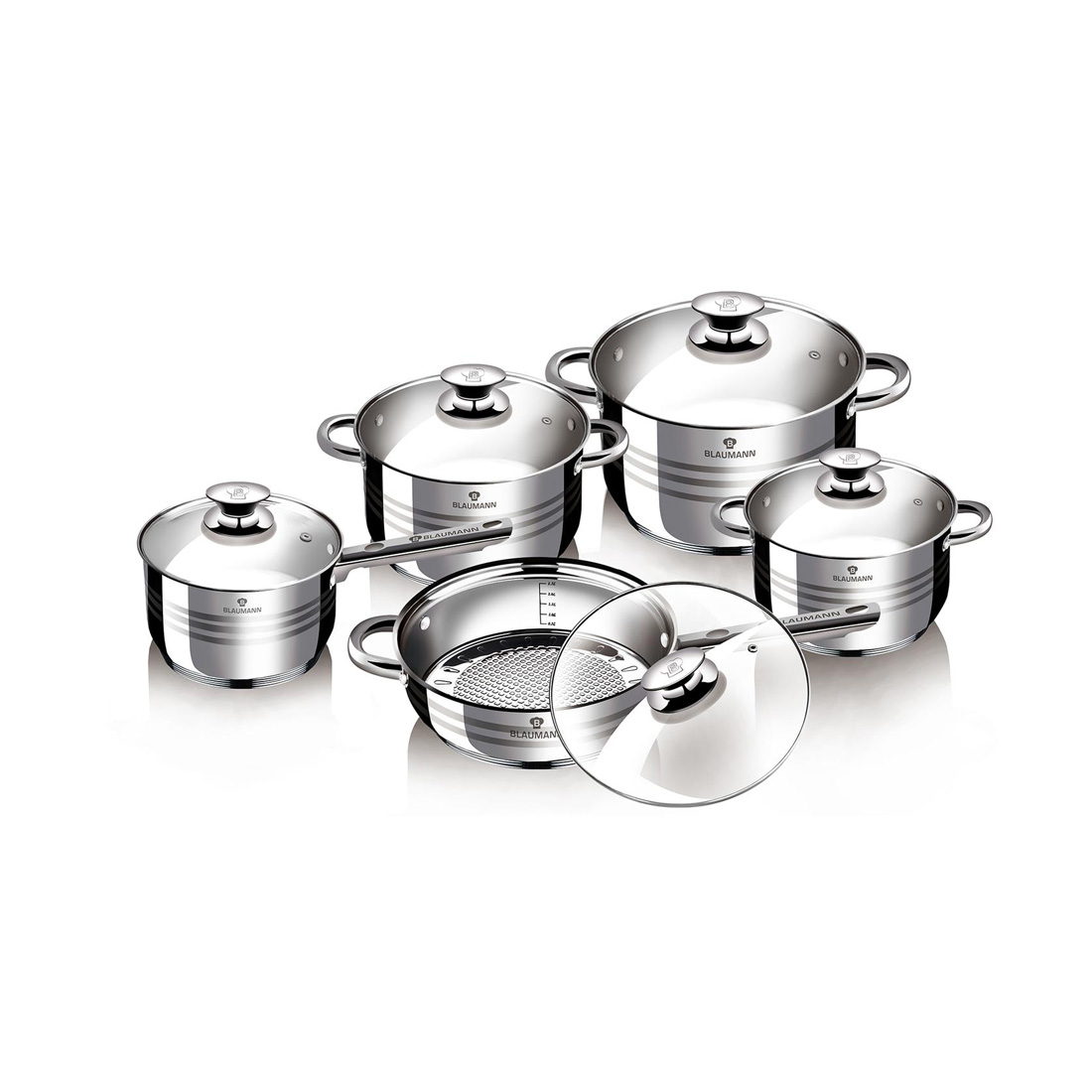 Blaumann 17-teiliges Kochtopf-Set Gourmet Line