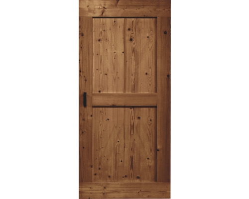 Pertura schuifdeur complete set Yorick Midbar Vintage bruin 950x2150 mm incl. rail met spaakwiel, krukset